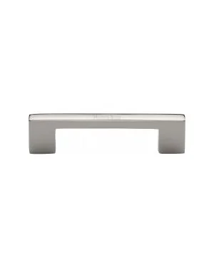 Heritage Brass Cabinet Pull Metro Design 96mm CTC Polished Nickel Finish