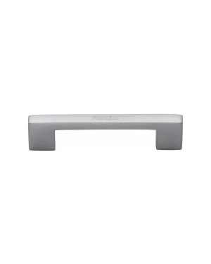 Heritage Brass Cabinet Pull Metro Design 96mm Satin Chrome finish