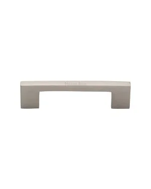 Heritage Brass Cabinet Pull Metro Design 96mm Satin Nickel finish