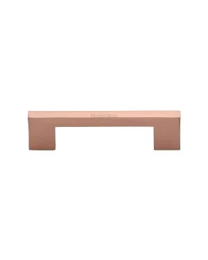 Heritage Brass Cabinet Pull Metro Design 96mm CTC Satin Rose Gold Finish