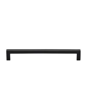 Heritage Brass Cabinet Pull Square Metro Design 192mm CTC Matt Black Finish