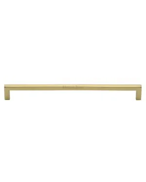 Heritage Brass Cabinet Pull Square Metro Design 256mm CTC Polished Brass Finish