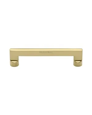 Heritage Brass Cabinet Pull Apollo Design 128mm CTC Polished Brass Finish