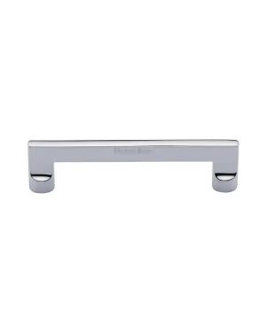 Heritage Brass Cabinet Pull Apollo Design 128mm CTC Polished Chrome Finish