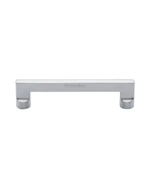 Heritage Brass Cabinet Pull Apollo Design 128mm CTC Satin Chrome Finish