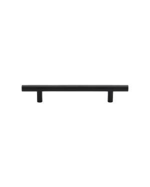 Heritage Brass Cabinet Pull Bar Design 128mm CTC Matt Black Finish