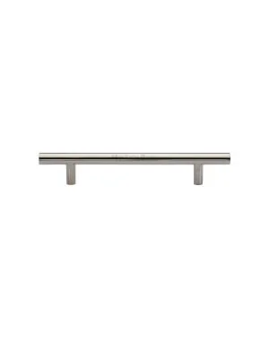 Heritage Brass Cabinet Pull Bar Design 128mm CTC Polished Nickel Finish