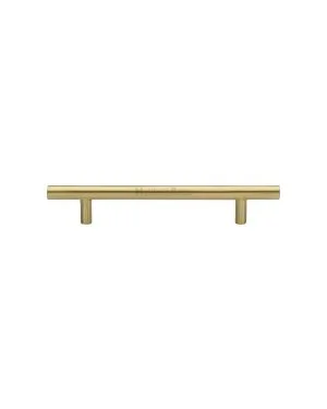 Heritage Brass Cabinet Pull Bar Design 128mm CTC Satin Brass Finish