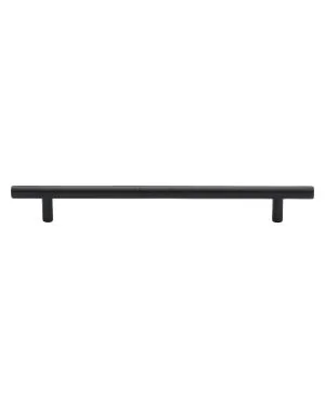 Heritage Brass Cabinet Pull Bar Design 203mm CTC Matt Black Finish