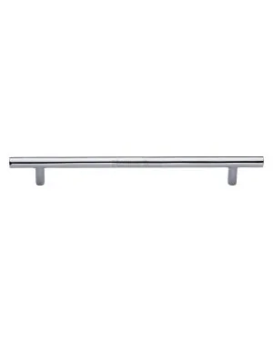 Heritage Brass Cabinet Pull Bar Design 203mm CTC Polished Chrome Finish