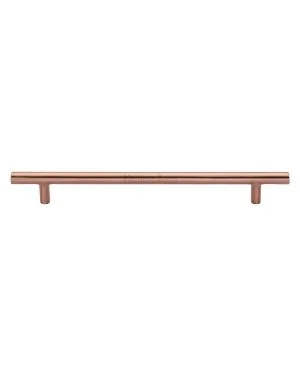 Heritage Brass Cabinet Pull Bar Design 203mm CTC Satin Rose Gold Finish