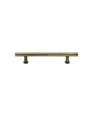 Heritage Brass Cabinet Pull T-Bar Design with 16mm Rose 101mm CTC Antique Brass Finish