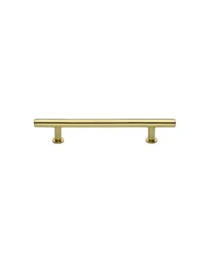 Heritage Brass Cabinet Pull T-Bar Design with 16mm Rose 101mm CTC Polished Brass Finish