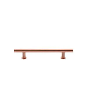 Heritage Brass Cabinet Pull T-Bar Design with 16mm Rose 101mm CTC Satin Rose Gold Finish