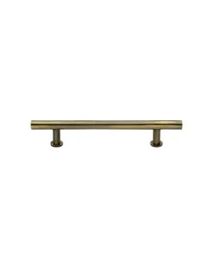 Heritage Brass Cabinet Pull T-Bar Design with 16mm Rose 128mm CTC Antique Brass Finish