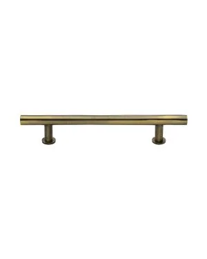 Heritage Brass Cabinet Pull T-Bar Design with 16mm Rose 160mm CTC Antique Brass Finish