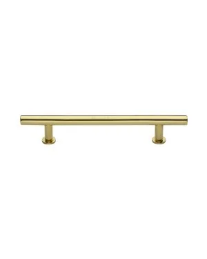 Heritage Brass Cabinet Pull T-Bar Design with 16mm Rose 160mm CTC Polished Brass Finish