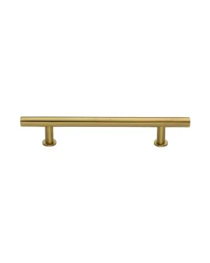 Heritage Brass Cabinet Pull T-Bar Design with 16mm Rose 160mm CTC Satin Brass Finish
