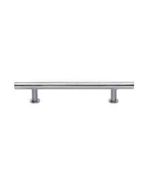 Heritage Brass Cabinet Pull T-Bar Design with 16mm Rose 160mm CTC Satin Chrome Finish