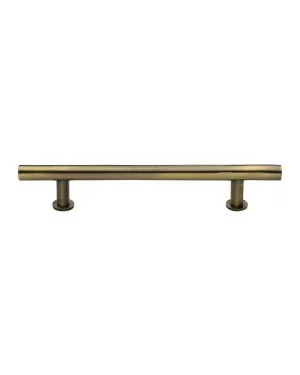Heritage Brass Cabinet Pull T-Bar Design with 16mm Rose 203mm CTC Antique Brass Finish
