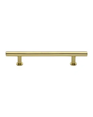 Heritage Brass Cabinet Pull T-Bar Design with 16mm Rose 203mm CTC Polished Brass Finish