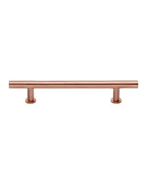 Heritage Brass Cabinet Pull T-Bar Design with 16mm Rose 203mm CTC Satin Rose Gold Finish