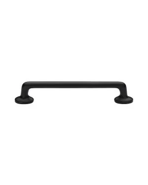 Heritage Cabinet Pull Traditional Design 152mm CTC Matt Black Finish
