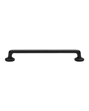 Heritage Brass Cabinet Pull Traditional Design 203mm CTC Matt Black Finish