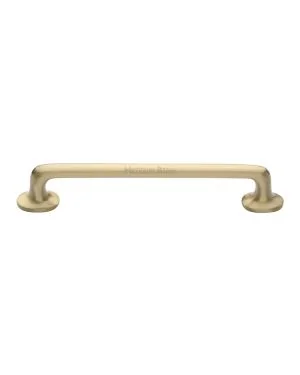Heritage Brass Cabinet Pull Traditional Design 203mm CTC Satin Brass Finish