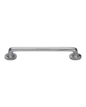Heritage Brass Cabinet Pull Traditional Design 203mm Satin Chrome finish