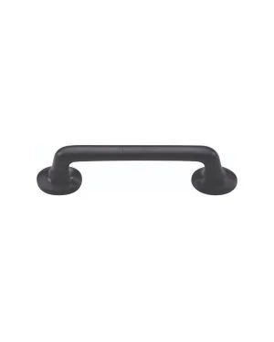 Heritage Brass Cabinet Pull Traditional Design 96mm CTC Matt Black Finish