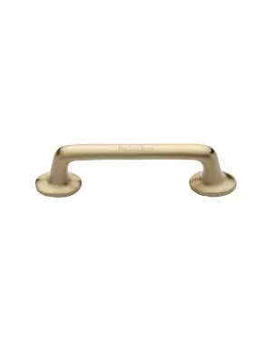 Heritage Brass Cabinet Pull Traditional Design 96mm CTC Satin Brass Finish