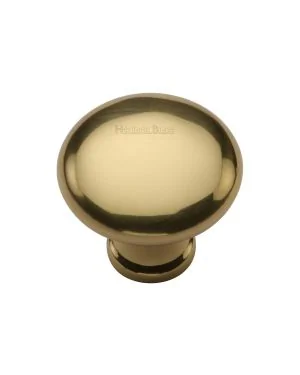 Timeless Elegance and Unrivaled QualityHeritage Brass Cabinet Knob Mushroom Design 32mm Polished Brass finish