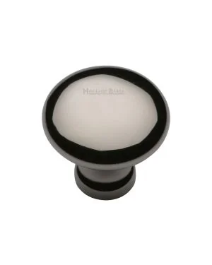 Timeless Elegance and Unrivaled QualityHeritage Brass Cabinet Knob Mushroom Design 32mm Polished Nickel finish