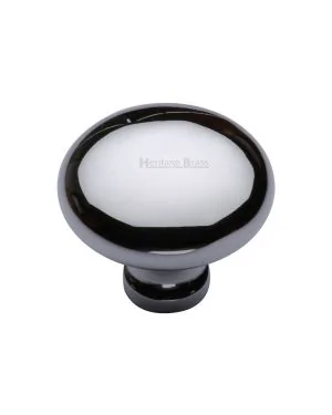 Timeless Elegance and Unrivaled Quality Heritage Brass Cabinet Knob Mushroom Design 38mm Polished Chrome finish