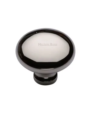 Timeless Elegance and Unrivaled Quality Heritage Brass Cabinet Knob Mushroom Design 38mm Polished Nickel finish