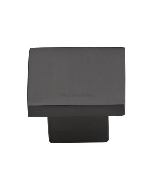 Heritage Brass Cabinet Knob Classic Square Design 40mm Matt Bronze finish