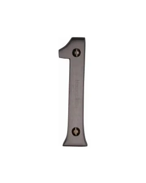 Heritage Brass Numeral 1 Face Fix 76mm (3") Matt Bronze finish