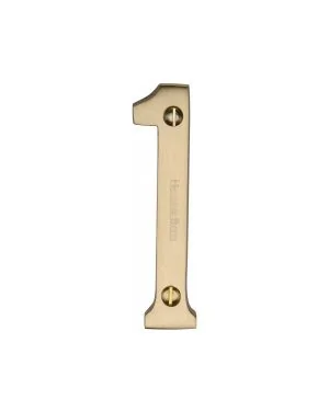 Heritage Brass Numeral 1 Face Fix 76mm (3") Satin Brass finish