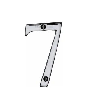 Heritage Brass Numeral 7 Face Fix 76mm (3") Polished Chrome finish
