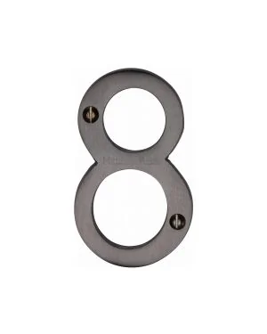 Heritage Brass Numeral 8 Face Fix 76mm (3") Matt Bronze finish