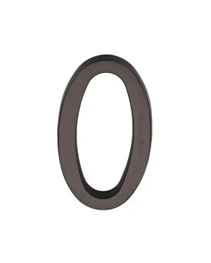 Heritage Brass Numeral 0 Concealed Fix 76mm (3") Matt Bronze finish