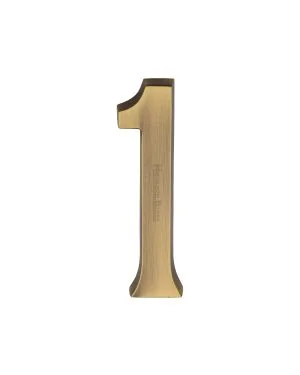 Heritage Brass Numeral 1 Concealed Fix 76mm (3") Antique Brass finish