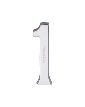 Heritage Brass Numeral 1 Concealed Fix 76mm (3") Polished Chrome finish