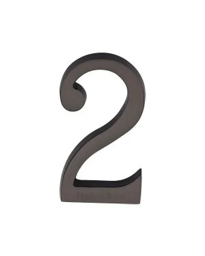 Heritage Brass Numeral 2 Concealed Fix 76mm (3") Matt Bronze finish