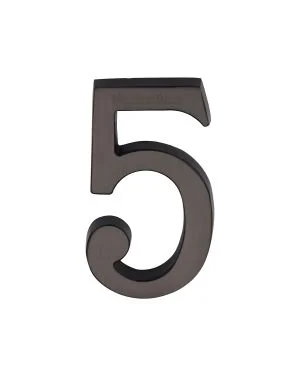 Heritage Brass Numeral 5 Concealed Fix 76mm (3") Matt Bronze finish
