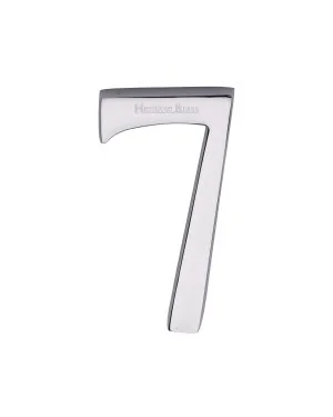 Heritage Brass Numeral 7 Concealed Fix 76mm (3") Polished Chrome finish