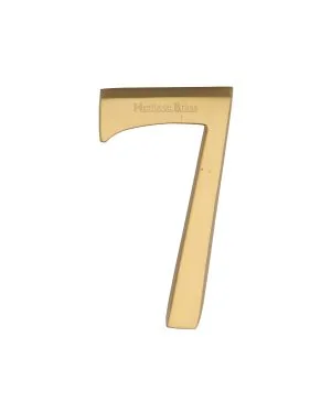 Heritage Brass Numeral 7 Concealed Fix 76mm (3") Satin Brass finish