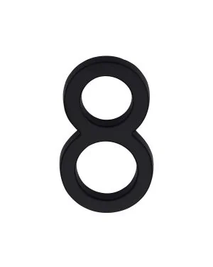 Heritage Brass Numeral 8 Concealed Fix 76mm (3") Matt Black