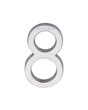 Heritage Brass Numeral 8 Concealed Fix 76mm (3") Satin Chrome finish